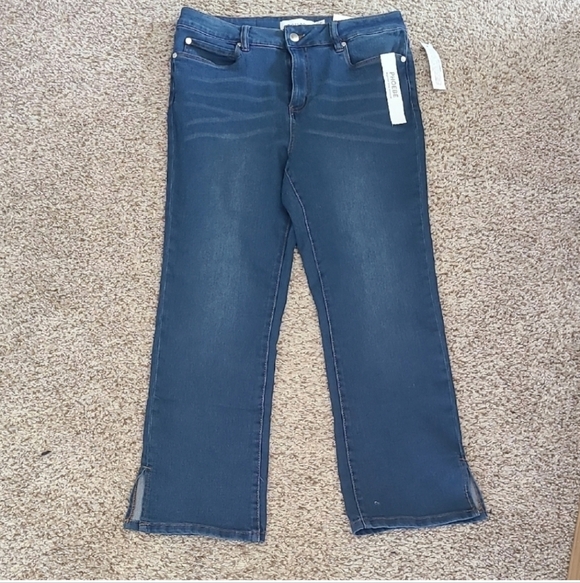 Tahari High Rise Women's Jeans - Dark Blue - Picture 1 of 11